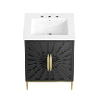 Modway Awaken 24" Bathroom Vanity - White/Black-8