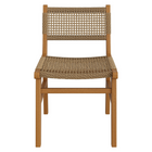 Modway Rowe Outdoor Teak Wood Dining Chair - Natural-7
