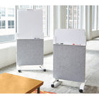 Quartet Agile Easel - 27.5" x 60.5" - White/Grey (Q293066W)-Comes with 2 accessory trays and 1 dry-erase marker