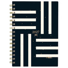 Mead 2027 Small Weekly/ Monthly Planner - 8-1/2" x 6" - Geo Stripe - Bilingual-12 months: January 2027 - December 2027