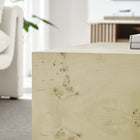 Modway Cosmos 36" Square Burl Wood Coffee Table - Bleached Burl-Adaptable Placement