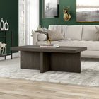 Hudson&Canal Elna 44"W Rectangular Coffee Table - Alder Brown-Clean with a soft, dry cloth and no harsh chemicals or abrasive cleaning materials
