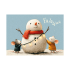 Pierre Belvedere Holiday Cards Set with Envelopes - Snowman and Little Helpers - 6" x 4.5" - French - 20 Pack-High quality cards and envelopes for the holiday season