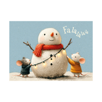 Pierre Belvedere Holiday Cards Set with Envelopes - Snowman and Little Helpers - 6" x 4.5" - French - 20 Pack-High quality cards and envelopes for the holiday season