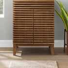 Modway Render 24" Bathroom Vanity Cabinet - Walnut-Adjustable Storage Shelf