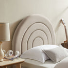 Modway Solana Arched Performance Velvet Twin Platform Bed - Almond-Dense Foam Padding