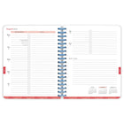 BrownTrout 2024-2025 Plato Academic Seaside Currents Weekly/Monthly Desk Planner - 6.5" x 7.75"-Accessible Layout - Opens and lies flat for ease of writing and reading