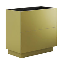 Modway Quantum 36" Bathroom Vanity Cabinet - Gold-Modern Bathroom Vanity