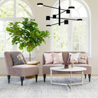 Zuo Bintulu Accent Chair - Taupe-Dimensions: 29.5" L x 22.0" W x 29.5" H