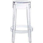 Modway Casper Backless Counter Stool - Clear-Fully Assembled