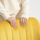 Vinsetto Armless Swivel Computer Desk Chair - Yellow-Colour: Yellow