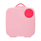 b.box - Lunchbox - Flamingo Fizz-Unique flexi fruit holder fits a whole apple or banana – no need to slice or compromise
