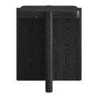 Hudson&Canal Laguna 20" Wide Square Side Table - Black Grain-Table is made of high-quality materials in a black grain wood-look finish