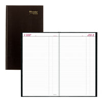 Brownline 2026 Traditional Daily Planner - 13-3/8" x 7-7/8" - Black - English-12-Month: January 2026 - December 2026