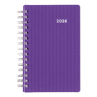 Brownline 2026 DuraFlex Daily Planner with Textured 2-Piece Poly Cover - 8" x 5" - Assorted Colours - English-Monthly planner before each month