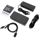 Targus Universal USB-C DV4K DP Docking Station with 65W Power Delivery-100WAC Power Adapter