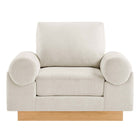 Modway Oasis Upholstered Fabric Armchair - Ivory-Weight Capacity: 200 lb