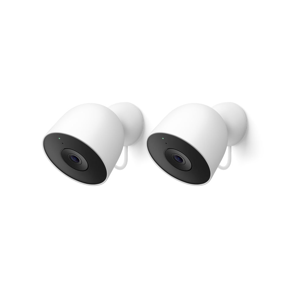 Google Nest Cam 第2世代 ホワイト　２台 Google Nest Cam Outdoor Wired Camera (2nd Gen) - 2 Pack | staples.ca