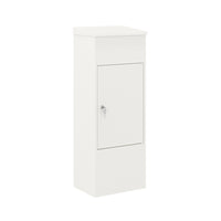 Ceha Canada Medium Parcel Drop Box - 16" W x 12" D x 41"  H - White-SECURE PARCEL STORAGE: CEHA's parcel drop boxes offer a secure solution for outside package deliveries with a robust anti-theft lockable system, preventing unauthorized access and ensuring the safety of your parcels.