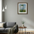 Woman with A Parasol by Claude Monet - Framed Print - 33" x 43"-Ready to hang - arrives fully assembled