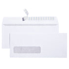 SupremeX Peel It! Seal It! #10 Wove Artline Open End Envelope - 24 lb. - White - Box of 500-White Wove