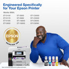 Epson T542 EcoTank Combo Pack - Cyan/Magenta/Yellow-EcoFit ink bottles - uniquely keyed for easy filling