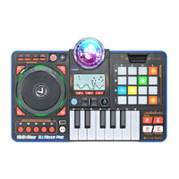 VTech Kidi Star DJ Mixer Pro - English-Scratch, jam and create your own mixes with the turntable and keyboard, or use the sound grid to customize the fifteen included songs in thousands of different combinations