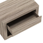 Manhattan Comfort Soren 32" Contemporary 1-Drawer Nightstand - Natural Oak-Available in Whitewashed Oak, Natural Oak and Charcoal Grey