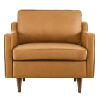 Modway Impart Genuine Leather Armchair - Tan-Weight Capacity: 331 lb