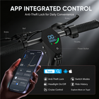 Gyrocopters Sceptre Electric Scooter for Adults & Teens - Speed 38 kmph - Range 40 km - APP - Black-Transform your iOS or Android device into a sovereign dashboard, govern the anti-theft lock, cruise control, ride history, speed modes, and headlights from the palm of your hand
