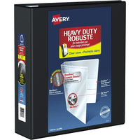 Avery Heavy Duty View Binder, 3" Sized One Touch Locking D Ring,  Black, (79693)-Heavy Duty View Binder with 670-Sheet capacity