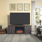 Manhattan Comfort Electric Fireplace Insert - Black-8