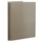 JAM Paper Plastic 3 Ring Binder, 0.75 inch, Smoke Grey, 4 Pack (750T1smg)-4 per pack