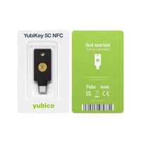 Yubico YubiKey 5C NFC Security Key - USB‑C + NFC - Black-Designed as a USB‑C and NFC key for secure authentication everywhere