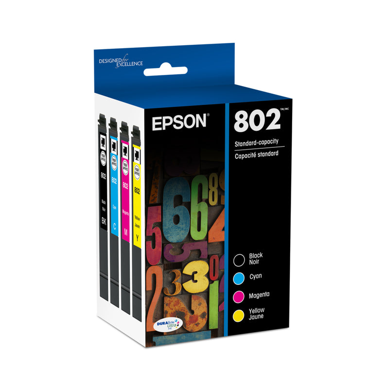Epson 802 Ink Cartridge Combo Pack - Standard Capacity - Black