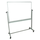 Luxor Double Sided Aluminum Frame Magnetic Whiteboard,  48" x 36"-Magnetic surface on both sides