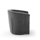 Modway Prospect Tufted Performance Velvet Swivel Armchair - Charcoal-Dense Foam Padded Seat