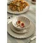 Casa Domani Solare 12-Piece Dinner Set - Cream-All Pieces are hand finished, making each piece unique.