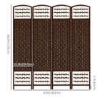 HOMCOM 4 Panel Wave Fiber Freestanding Room Divider for Home Office - Brown-Folding design with four panels and nine metal hinges allows you to create a new look and save space when not in use
