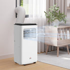 HOMCOM 8,000 BTU Portable Air Conditioner with Timer - White-24-hour timer on/off 