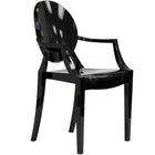 Nicer Furniture Louis XVI Ghost Chair - Black - 2 Pack-Suitable for indoor and outdoor use. Stackable chair for easy storage