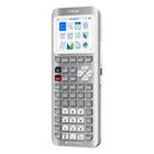 Texas Instruments Ti-84 Evo Graphing Calculator  - Metallic Silver-An intuitive, icon-based home screen that puts commonly used math tools front and centre