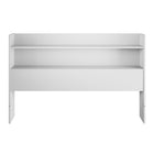 Nexera Hunter Bookcase Headboard - Queen Size - White-Efficient Storage: Seamlessly integrates practicality and modern design