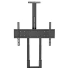 Kanto Rolling TV Cart with Adjustable Shelves for 37" - 86" Screens - Black-Height adjustable between 47.9" (122 cm) and 65.6" (167 cm) from floor to center of TV