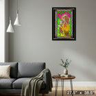 Pink Floyd Masse Poster with Gold Vinyl - Framed Print - 27" x 38"-Ready to hang - arrives fully assembled