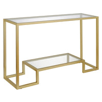 Hudson&Canal Athena 47.75"W Console Table - Brass-A glam design for your entryway, living room, den, and more