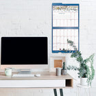 MotherWord 2026-2027 Monthly Tabbed Wall Calendar - 11" H x 12" W - English-Easy-to-flip monthly tabs with twin coil