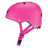 Globber Helmet Primo Lights - Size XS/S - Neon Pink-In-mould polycarbonate (PC) outer shell design for maximum head coverage for toddlers