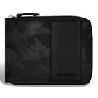 Champs Camo Leather Zip Around Wallet - Black-Leather Zip around wallet in gift box