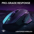 Logitech G502 X LIGHTSPEED Wireless Gaming Mouse - Black-Redesigned DPI-shift button: This cordless optical gaming mouse features a reversible and removable DPI-shift button for precise customization depending on your grip and preference